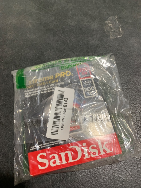 Photo 1 of SanDisk 256GB Extreme PRO SDXC UHS-I Memory Card - C10, U3, V30, 4K UHD, SD Card - SDSDXXD-256G-GN4IN, Dark gray/Black
