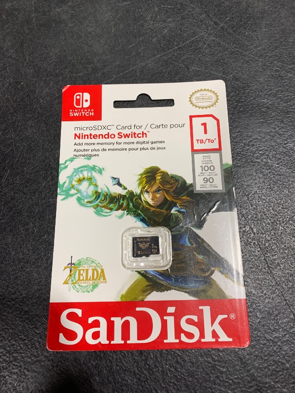 Photo 1 of SanDisk 1TB microSD-Card Licensed for Nintendo-Switch - Made for Nintendo-Switch 1, OLED, and Lite - SDSQXAO-1T00-GN6ZN