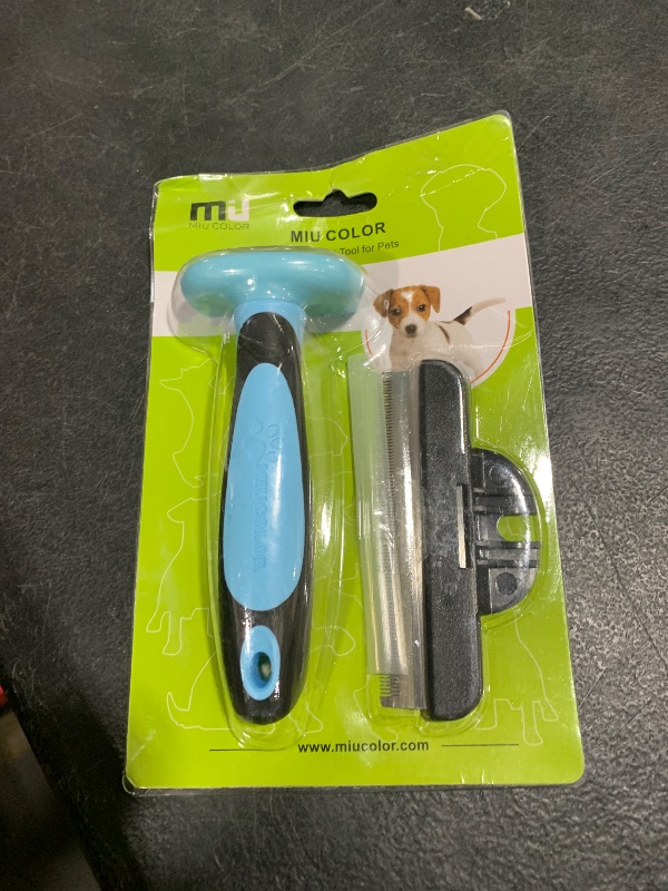 Photo 1 of MIU COLOR Pet Grooming Brush, Deshedding Tool for Dogs & Cats, Effectively Reduces Shedding by up to 95% for Short Medium and Long Pet Hair