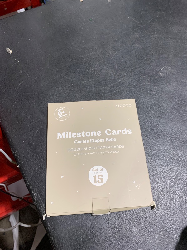Photo 1 of Beautiful Baby Monthly Milestone Cards - The Perfect Cards for Adorable Milestone Pictures of Your Newborn Boy/Girl - 15 Reversible Paper Set incl. Welcome Home & Hello World Sign are A Great Gift