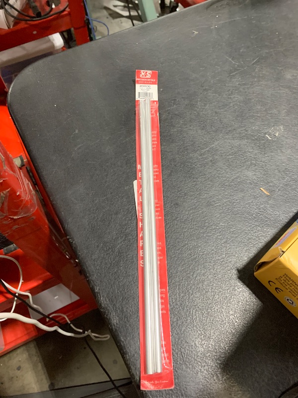 Photo 1 of K&S 9806 Round Aluminum Tube, 7mm OD x 0.45mm Wall x 300mm Long, 2 Pieces, Made in The USA