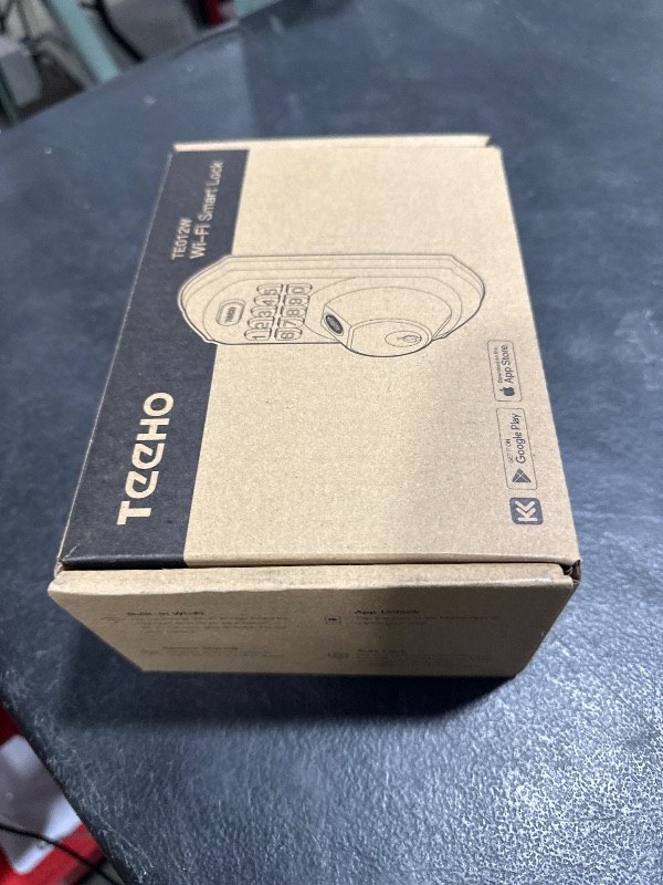 Photo 1 of TEEHO WiFi Smart Lock TE012W, Fingerprint Door Lock with Built-in Wi-Fi, Keyless Entry Keypad Smart Deadbolt, App Remote Control, Alexa Compatible, IP55 Waterproof for Front Door – Matte Black