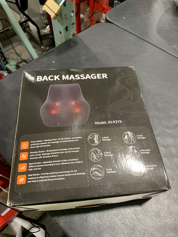 Photo 1 of Brelley Neck and Back Massager for Pain Relief Deep Tissue with Heat, Shiatsu Shoulder Massager with Bi-Directional Rotating Head for Neck, Back, Shoulders, and Legs, Gift for Mom Dad