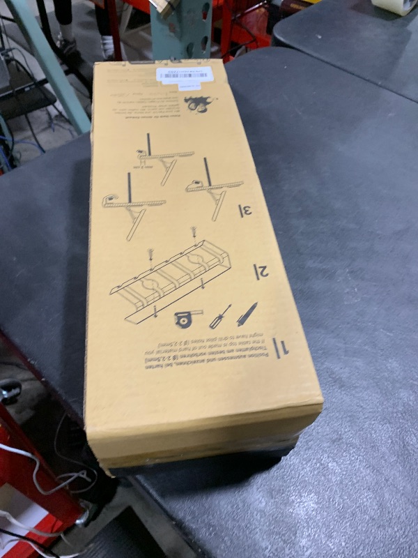 Photo 1 of PAMO Cable Management Under Desk for Easy mounting Under-Table I Set of 3 - with 10X Cable Ties I Desk Organizer for Office/Home Office Table Thoughtful Cable Tray Holder