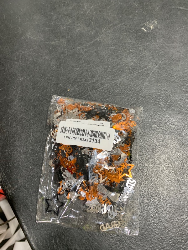 Photo 1 of KatchOn, Congrats Grad Confetti 2025 - Pack of 1000 | Grad Decorations Class of 2025 | Graduation Confetti class of 2025 for Orange and Black, Graduation Decorations 2025