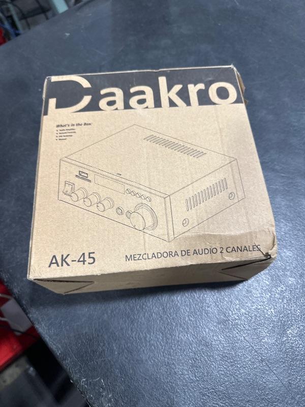 Photo 1 of Daakro AK45 Stereo Audio Amplifier,300W Home 2 Channel Wireless Bluetooth 5.0 Power Amplifier System, Home Amplifiers FM Radio, USB, SD Card, with Remote Control Home Theater Audio Stereo System