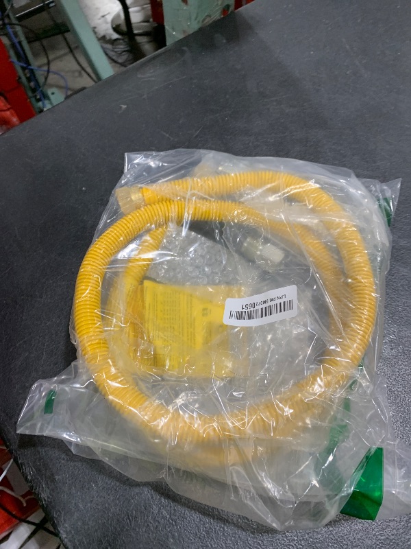 Photo 1 of Long Term Gas Line Connector for Dryer(1/2 60inch), Gas Hose Connector Kit for Stove, Water Heater, Gas Log, Pipe Diameter 5/8 in.OD(1/2 in. ID) Connector 1/2" FIP & 1/2" MIP & 3/4" MIP Fitting