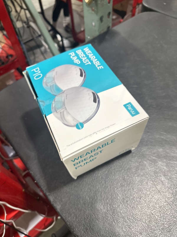 Photo 1 of Paruu P10 Hands Free Breast Pump Wearable, 338mmHg Strong Suction, Low Noise, 4 Modes & 9 Levels, Electric Breast Pump Portable, Smart Display, 19/21/24/28mm Insert/Flange, 2 Pack (White)