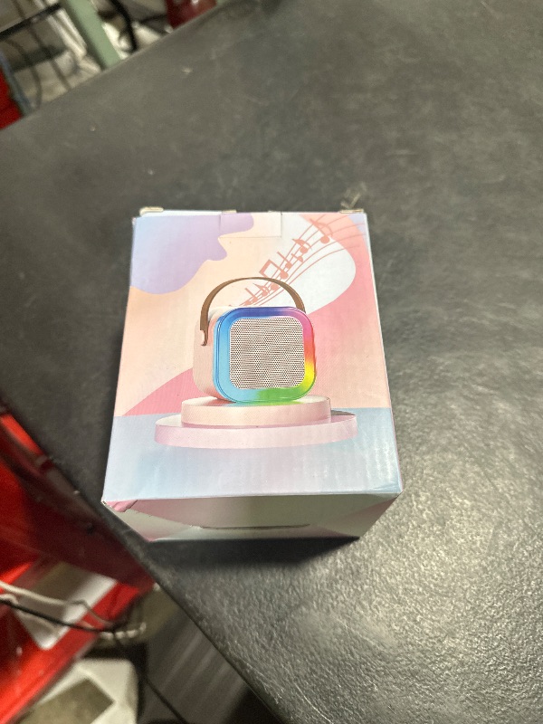 Photo 1 of Peski Karaoke Machine for Kids Adults, Portable Bluetooth Mini Karaoke Microphone Singing Speaker Karaoke Player with 2 Wireless Mic, Birthday Gifts for Girls Boys Family Home Party(Rose Gold)