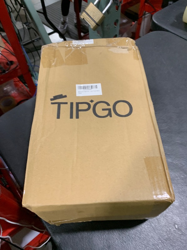 Photo 1 of TIPGO Bathroom Trash Can with Lid, 10 Liter/ 2.6 Gallon Slim Garbage Can, Small Trash Bin Waste Basket with Pop-Up Lid for Kitchen, Bedroom, Living Room, Office (Black)