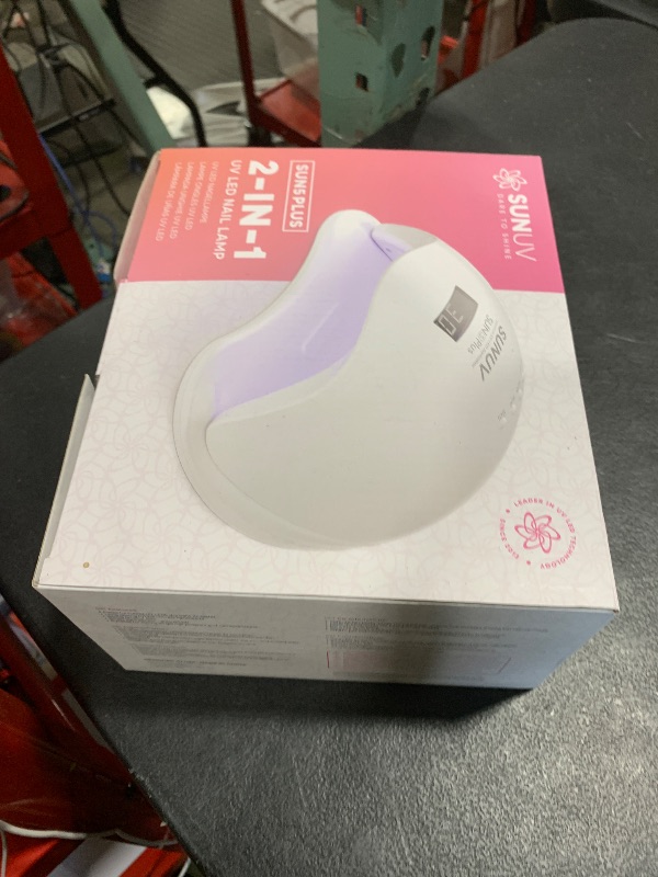 Photo 1 of UV LED Nail Lamp, SUNUV UV LED Nail Polish Dryer Professional Gel Machine for Manicure and Pedicure with Sensor and 4 Timers SUN5Plus