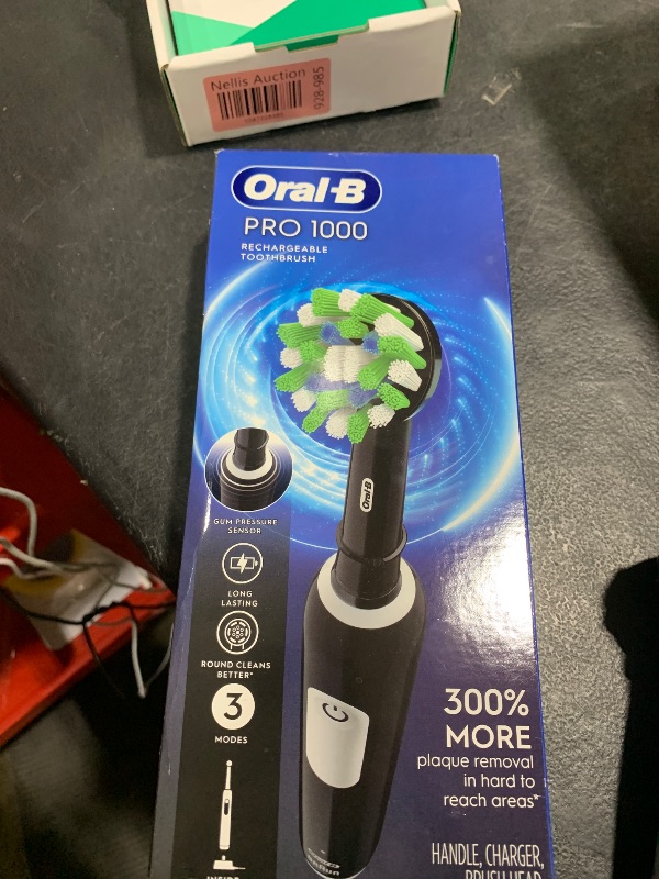 Photo 1 of Oral-B Pro 1000 Rechargeable Electric Toothbrush, Black