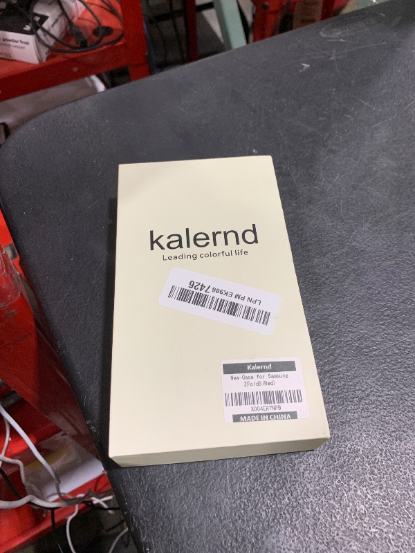 Photo 1 of Kalernd for Samsung Galaxy Z Fold 5 Phone Case [Luxury Premier Genuine Leather] [Full Body Hinge Protection] [Built-in Screen Protector] [Kickstand Slim Protective Cover] for Galaxy ZFold 5 (Red)