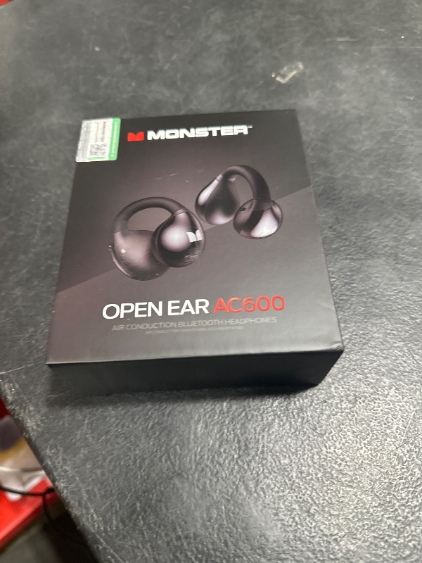 Photo 1 of Monster Open Ear AC600 Headphones, Bluetooth 5.4 Wireless Earbuds with HiFi Stereo, Clip-On Earbuds with ENC Clear Call, 21H Playtime, Touch Control, IPX6 Waterproof Wireless Headphones for Outdoor
