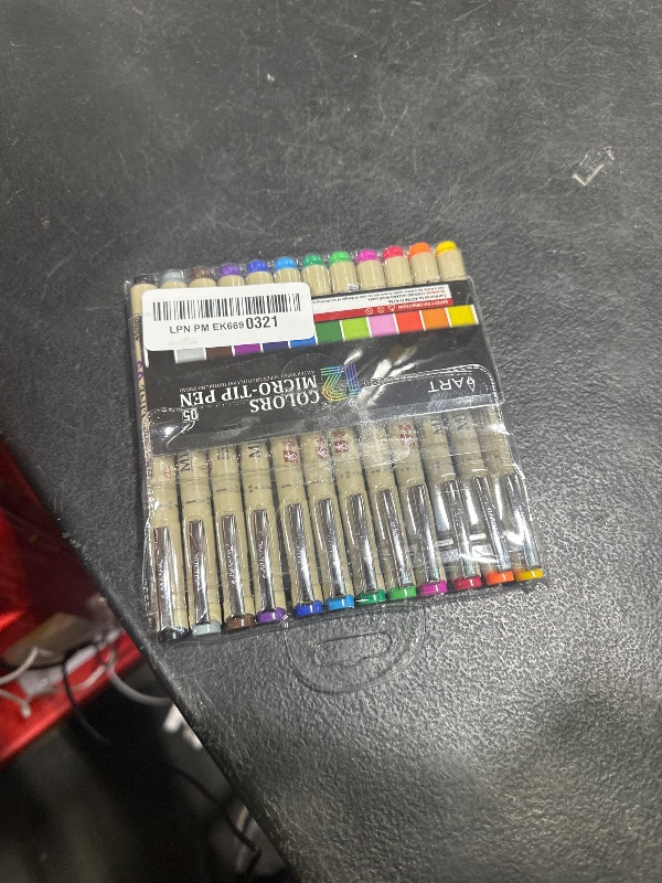 Photo 1 of Attom Tech Art [12 Colors] 05 Micro, Fineliner Pen Set Ink, Fine Point Pen,Multi-liner, Sketching, Anime,Artist Illustrating/Technical Drawing,Office Documents
