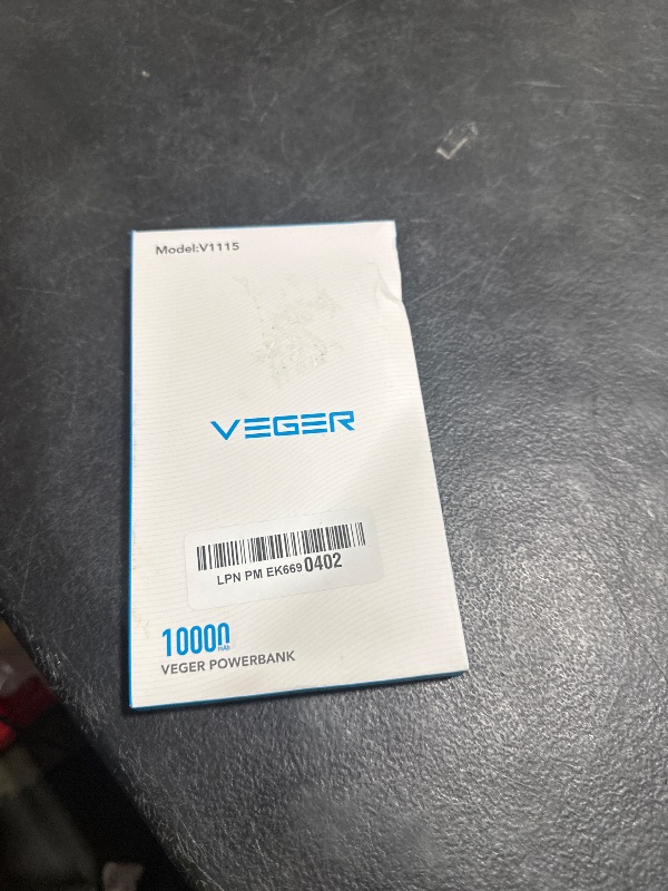 Photo 1 of VEGER Portable Charger for iPhone Built in Cables and Wall Plug, 10000mah Slim Fast Charging USB C Power Bank, Travel Essential Battery Pack Compatible with iPhones, iPad, Samsung More Devices(Purple)