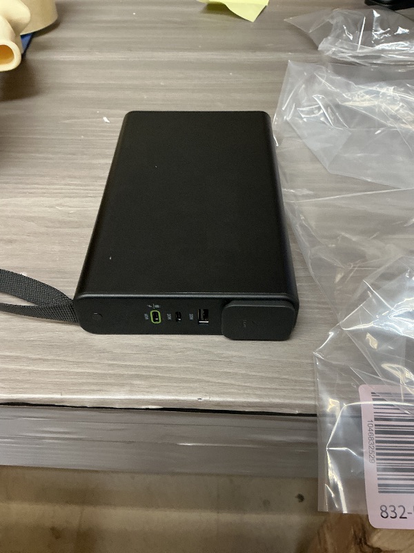 Photo 1 of mophie powerstation pro AC (2023)-27,000 mAh External Battery compatbile With MacBook&iPad Portable PD battery with 100W of AC&60W USB-C Fast Charge integrated carry strap-USB-C cable included, Black