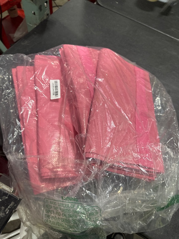 Photo 1 of 6 Pack Extra Heavy Duty Large Moving Bags with Strong Zipper & Comfortable Handles, Sturdy & Durable Clothes Storage Bags Totes Bins, Packing Moving Boxes for College Supplies, Pink