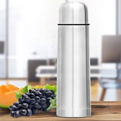 Photo 1 of High Quality Stainless Steel Vacuum Flask Bottle Thermos, Silver, 500 Ml