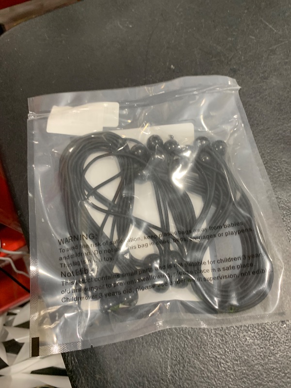Photo 1 of 20PACK Bungee Cords with Balls - 6 Inch Heavy Duty Ball Bungee Cords, Multi-Purpose Elastic Outdoor Small Straps, Reusable Tarp Tie Downs for Camping, Tents, Canopy, Patio Umbrellas, Awning, Cargo