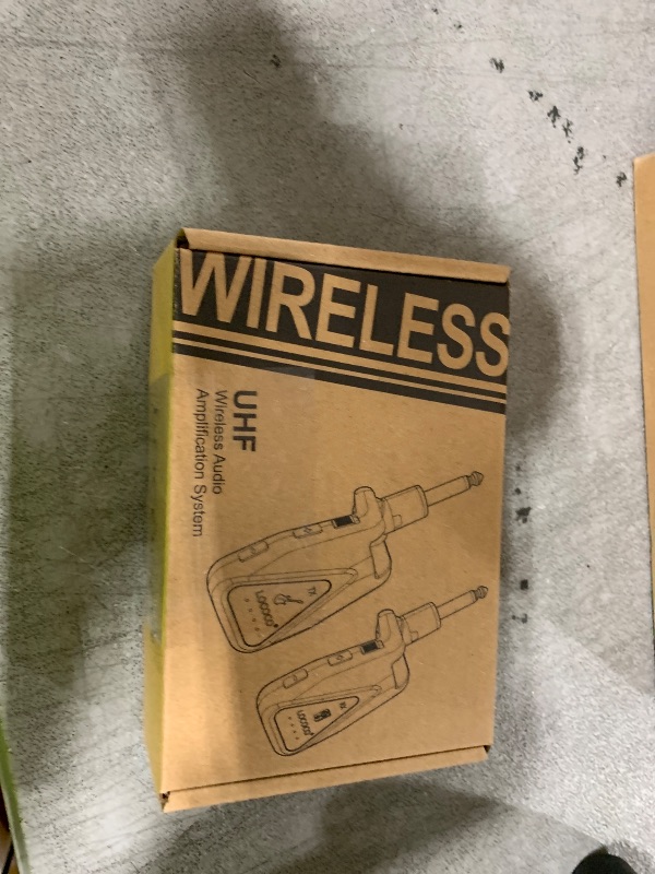 Photo 1 of Wireless Guitar System Transmitter Receiver: UHF Cordless 164 Feet Range - 6 Channels USB-C Rechargeable Audio, 220° Rotatable Plug Design for Guitar Bass and Electric Instruments(Red)