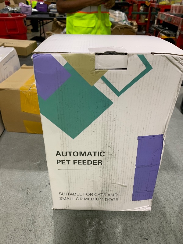 Photo 1 of Automatic Cat Food Dispenser, WiFi Cat Feeder with APP Remote Control for Dry Pet Food, Programmable Timer, Dual Power Supply, Slow Feeder for Cats & Small Dogs, Stainless Steel Bowl