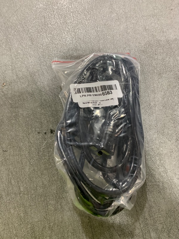Photo 1 of 16/3 Black Indoor Outdoor Extension Cord 10 Ft Waterproof, Heavy Duty Extension Cord with 3 Prong Grounded Plug,13A 1625W 16AWG SJTW, Flexible Weatherproof Power Cable for Offices, Gardens and Lawns