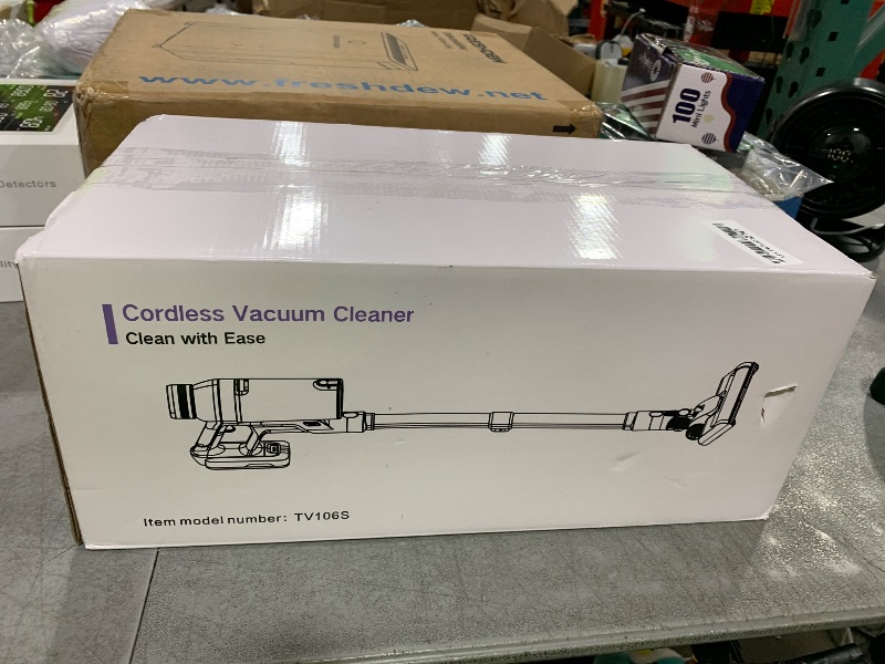 Photo 1 of Cordless Stick Vacuum Cleaner - 550W Powerful Cordless Vacuum with HEPA Filter, Up to 50min Runtime & Tangle-Free Lightweight & Detachable Battery for Pet Hair Carpet Hardwood Floor Cleaning