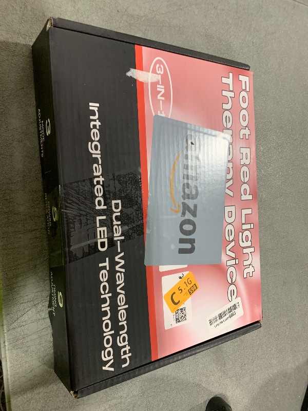 Photo 1 of New FSA HSA Eligible Red Light Therapy for Feet, Dual Wavelength 160 LEDs for Foot Pain Relief, with Adjustable Power and Time Controller Gray