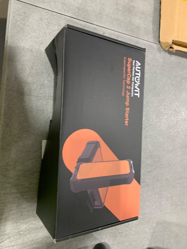 Photo 1 of Autowit Super Capacitor Jump Starter, 12V Batteryless Portable Jump Box, Jumper Cables for 8.0 Gas&4.0 Diesel Car, Portable Jump Starter for Car Battery, Bulit-in Supercapacitor, No Need Pre-Charge