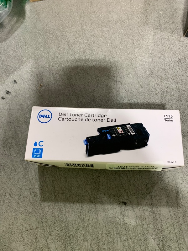Photo 1 of Dell H5WFX Cyan Toner Cartridge for E525w Laser Printer, 1 Size