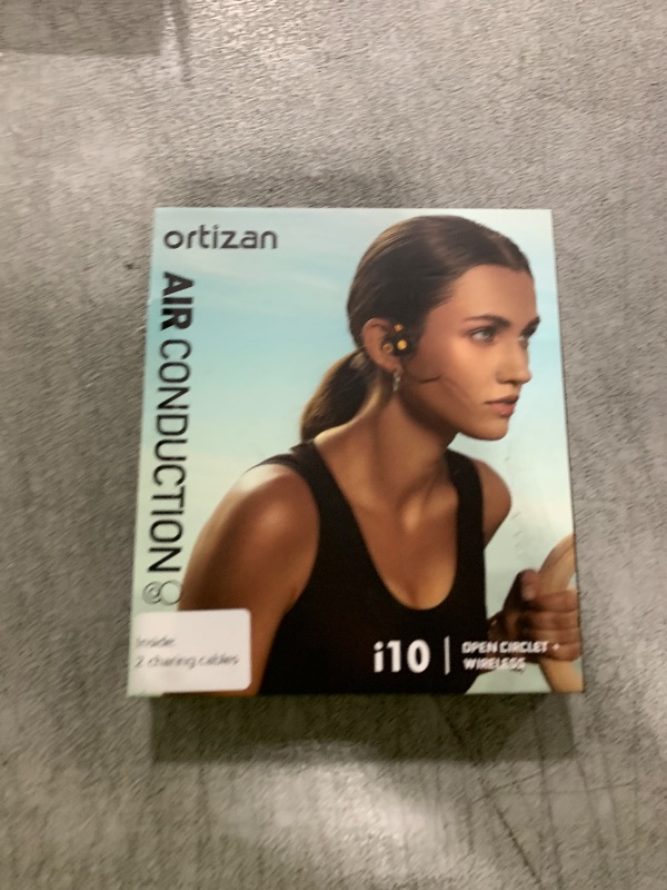 Photo 1 of Ortizan Open Ear Headphones, Bluetooth 5.3 Wireless Air Conduction Headphones Sport Earbuds, Premium Sound, IPX6 Waterproof, Clear Call, 19g Lightweight Earphones for Running Cycling Workouts (Black)