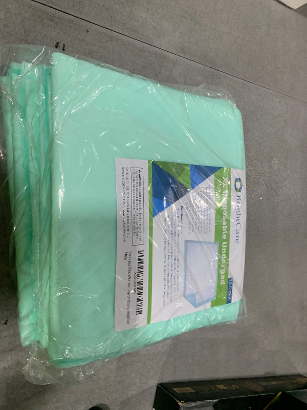 Photo 1 of Extra Large Disposable Incontinence Bed Pad 10 Count (Size 36 x 36 Inch) - Hospital Underpad with Incontinence Protection for Adult, Child, or Pets - Absorbent Waterproof Chux by BrightCare