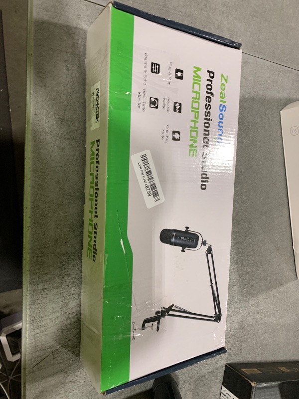Photo 1 of ZealSound Gaming Microphone Kit,Podcast Condenser USB Mic with Boom Arm,Supercardioid Microphone with Mute Button,Echo Volume Gain Knob,Adjust Monitor for Phone PC Computer (Black)LPNPMEJ4740759
