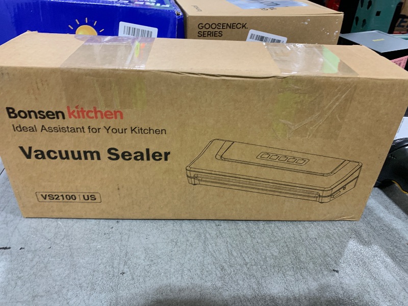 Photo 1 of [Updated 2025] Bonsenkitchen Vacuum Sealer Machine + 40 Vacuum Bags, Fast-Compact/Multi-Functional Food Vacuum Sealer with External Vacuum System, Silver