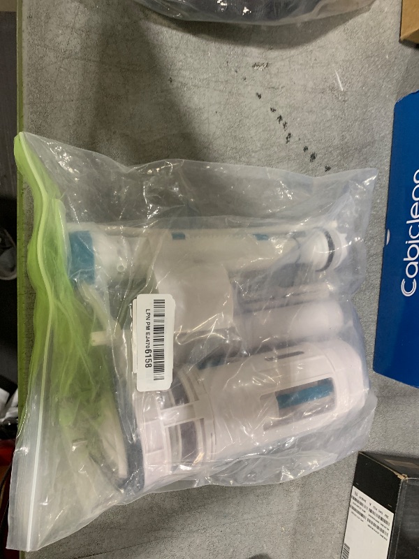 Photo 1 of T Tulead Toilet Repair Kit Flush Valve Replacement Parts Flush Valve 8.27" Height(Including Washer), Fill Valve Thread 0.9", Drain Outlet Dia: 2.56"