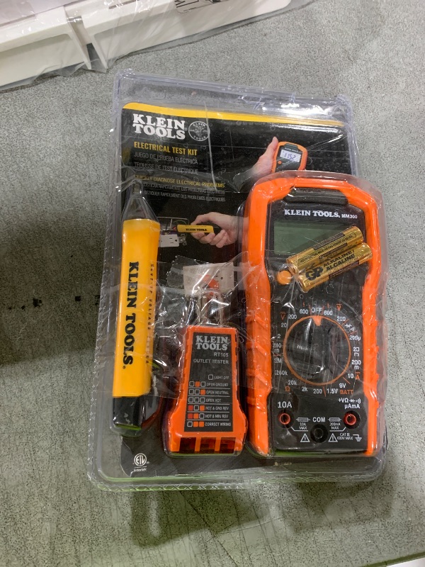 Photo 1 of Klein Tools 69149P Electrical Test Kit with Digital Multimeter, Non-Contact Voltage Tester and Electrical Outlet Tester, Leads and Batteries