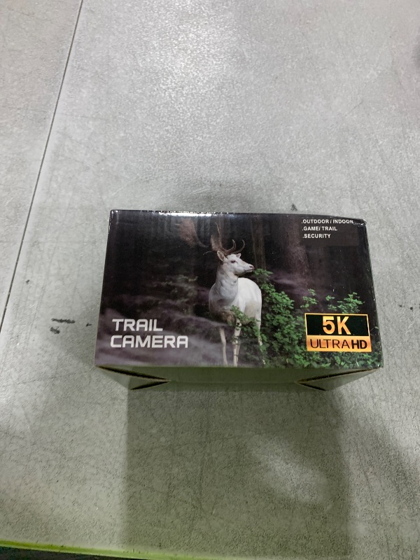 Photo 1 of EBXDW Trail Camera, 5K 60MP Game Camera with 130°Wide Angle, IP66 Waterproof Night Vision with No Glow Infrared LEDs, 0.05s Trigger Motion Activated for Wildlife, Green