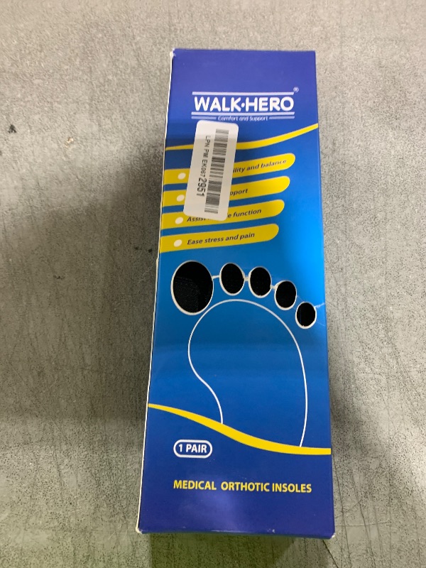 Photo 1 of Inserts Relieve Plantar Fasciitis - Flat Feet Insoles Arch Supports, Orthotic Insoles for Foot Pain Arch Pain Reduce Muscle Fatigue Absorb Shock (Mens 6-6 1/2 | Womens 8-8 1/2)