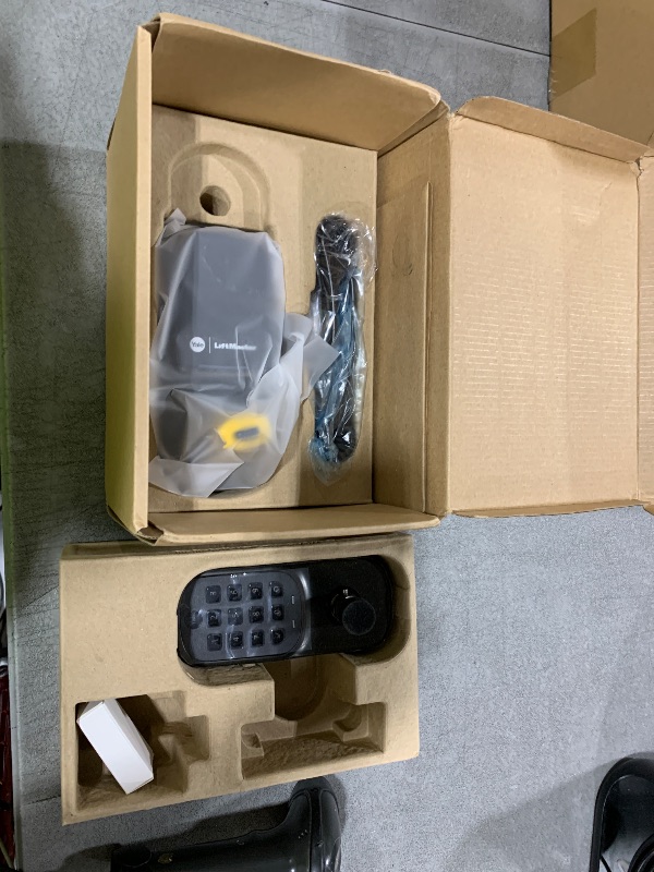 Photo 1 of Yale | LiftMaster Smart Lock with Keypad Lever- Works with myQ App & Key by Amazon in-Garage Delivery when paired with Smart Garage Hub (sold separately), Oil Rubbed Bronze