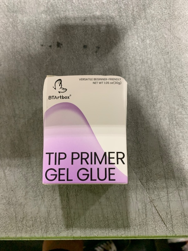 Photo 1 of BTArtbox Nail Glue & Primer Set - 2 x 0.5 Fl Oz Acrylic French Ballerina Nail Gel, Long Lasting Super Strong 4 in 1 UV Nail Gel for Press On Nails