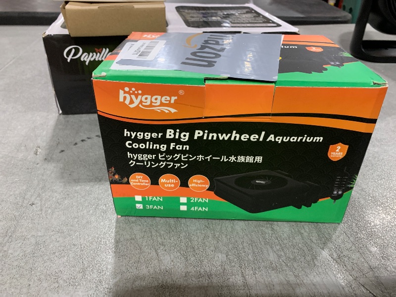 Photo 1 of hygger Aquarium Chillers Fan, Quiet Fish Tank Cooling Fan Equipment with Adjustable Speed Controller, Suitable for Freshwater Saltwater Tanks(3-Fan Head)