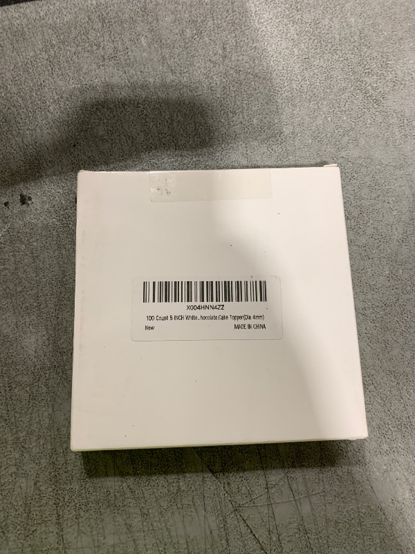 Photo 1 of 100 Count 5 INCH White Paper Lollipop Sticks,Cake Pop Sticks,Sucker Sticks for Cookies,Rainbow Candy,Chocolate,Cake Topper(Dia 4mm)