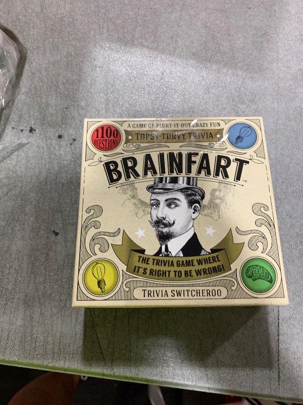 Photo 1 of Hygge Games Brainfart Topsy Turvy Trivia Game, Sand