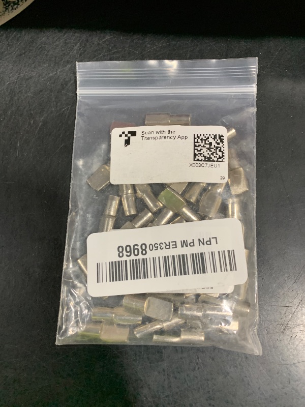 Photo 1 of 1/4 Inch Shelf Pegs,Spoon Shape Support Pins for Shelves Cabinets Furniture Nickel Plated-40Pcs