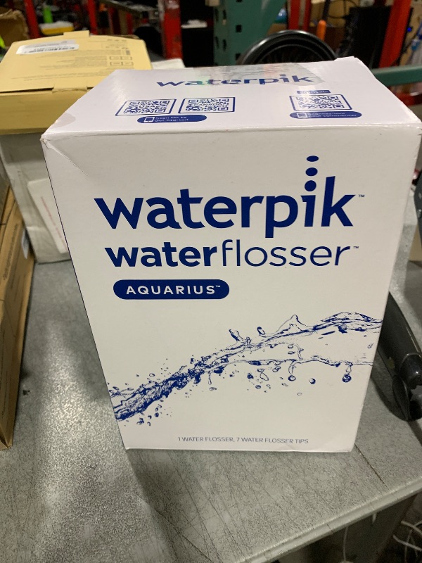 Photo 1 of Waterpik Aquarius Water Flosser For Teeth Cleaning, Gums, Braces, Dental Care, Electric Power With 10 Settings, 7 Tips For Multiple Users And Needs, ADA Accepted, White WP-660, Packaging May Vary
