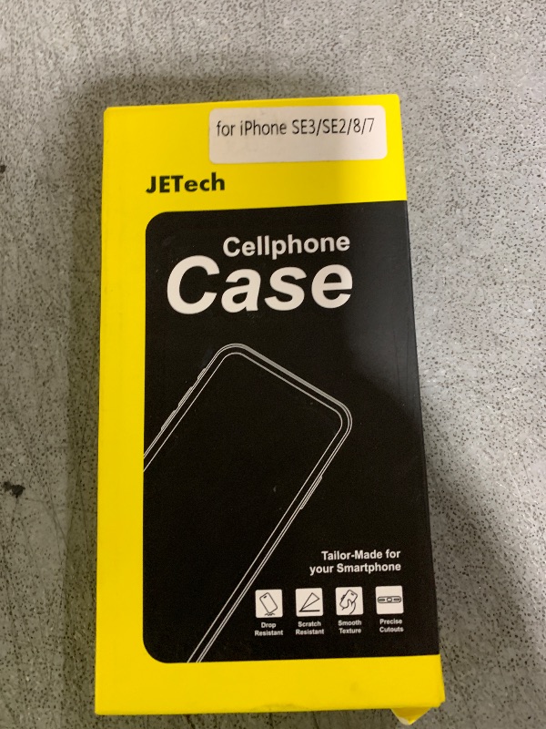 Photo 1 of JETech Case for iPhone SE 3/2 (2022/2020 Edition), iPhone 8 and iPhone 7, 4.7-Inch, Non-Yellowing Shockproof Phone Bumper Cover, Anti-Scratch Clear Back (Clear)