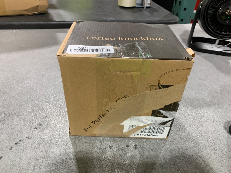 Photo 1 of Coffee Knock Box Espresso Accessories - Home Use Small Coffee Puck Knock Box Stainless Steel for Espresso Machine Coffee Grounds
