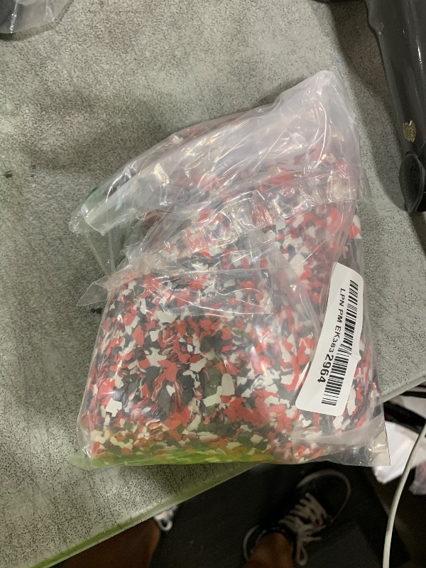 Photo 1 of Huixiang 500G/1.1LB Decorative Color Chips for Epoxy Garage Floor - Paint Kit, Flakes, Coating (BLACK, 1)