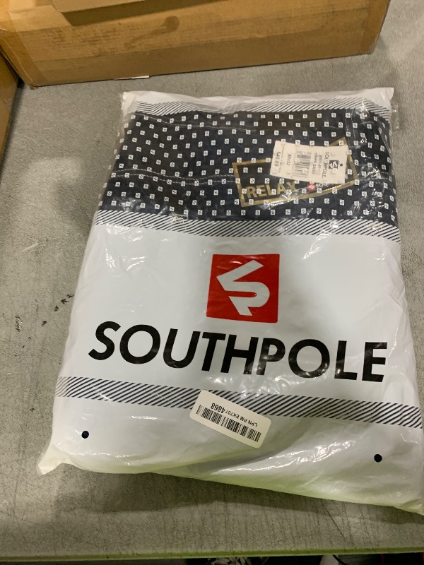 Photo 1 of SOUTHPOLE Men's Mid Rise Stretchable Straight Relaxed Fit Cross Hatch Denim Pants, Dark Sand 40x32